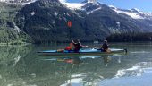 Great guide on a beautiful lake with waterfalls