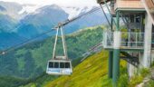 An enjoyable trip on a mountain side